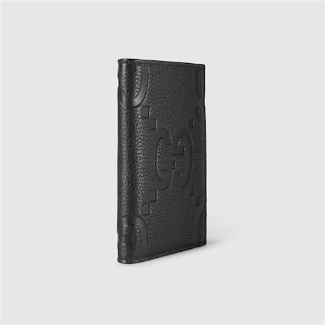 gucci ufo|Jumbo GG passport case in Black Leather .